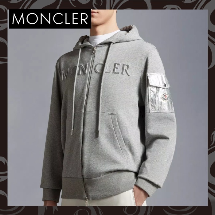 売切必至★MONCLER ロゴ刺しゅうフーディー★NewArrival