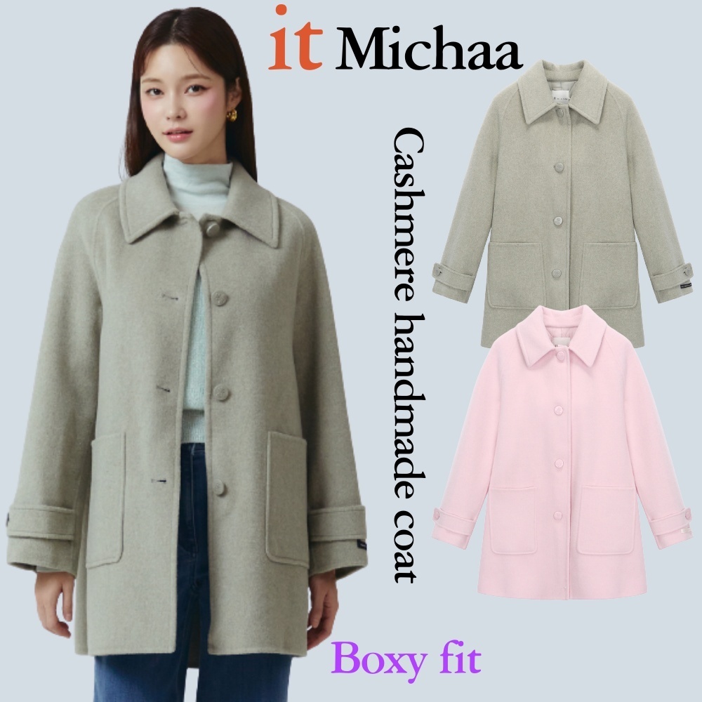◆IT MICHAA パクシフィットカシミアハンドメイドコート