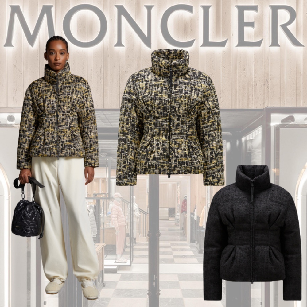 【MONCLER(モンクレール)】Caraline ★ツイードダウンジャケット
