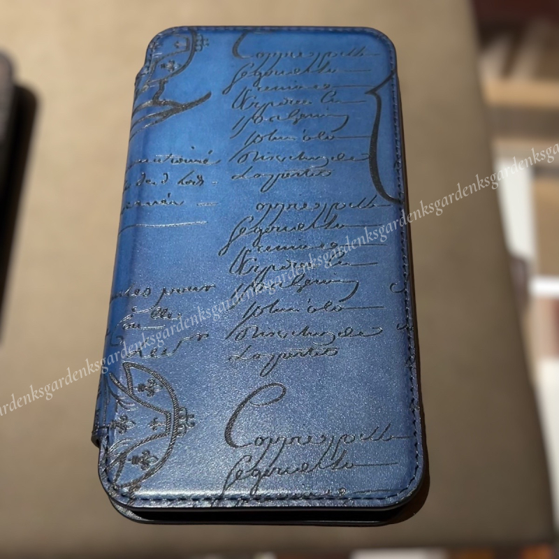 在庫処分セール 言い換え BERLUTI すぐ届く！ 手帳型 フォリオ iPhone14ProMaxケース iPhoneアクセサリー