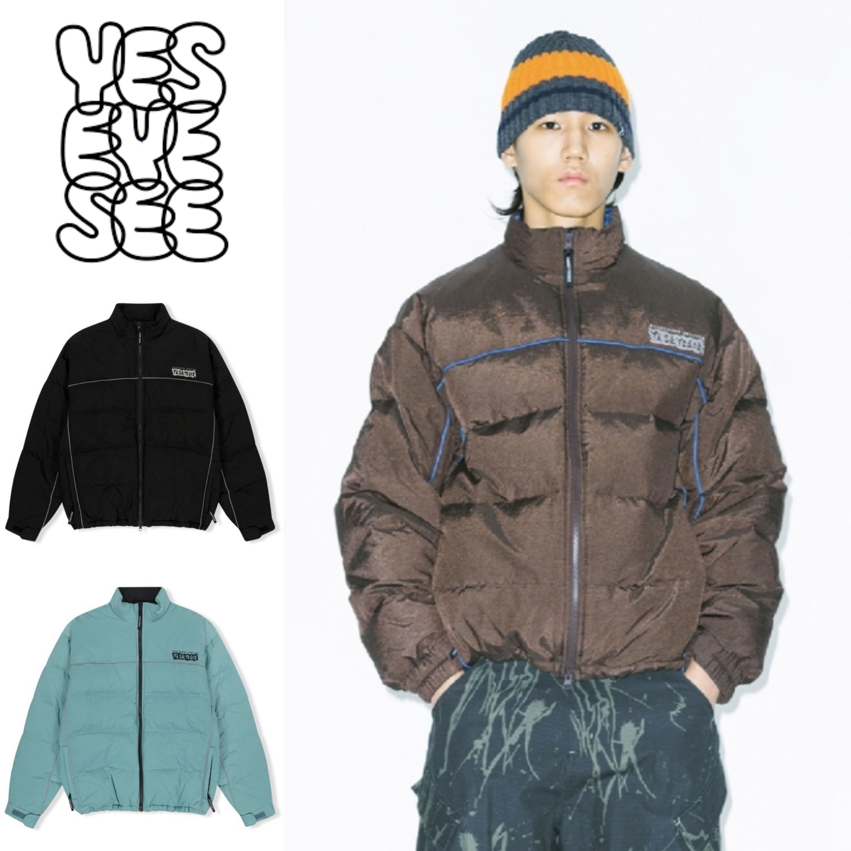 さらに100円引き◆YESEYESEE◆Y.E.S Iconic Down Jacket