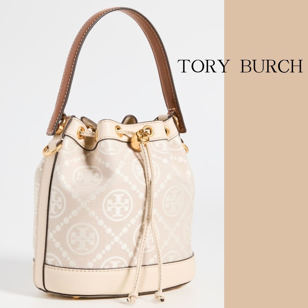 【Tory Burch】Tモノグラム バケットバッグ