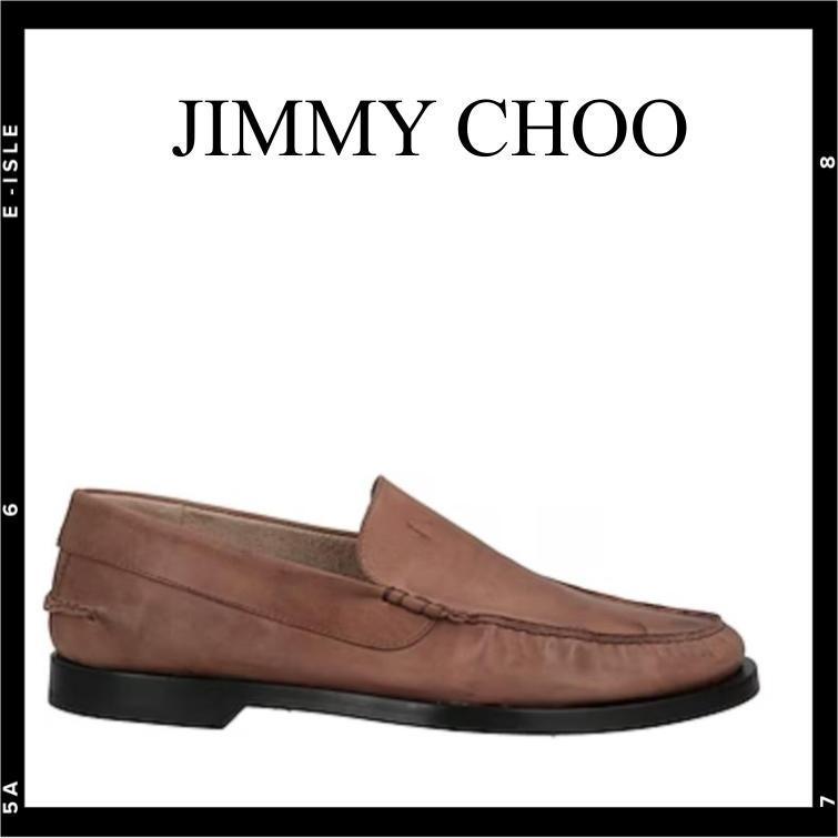 希少【JIMMY CHOO】スエードシンプルローファー