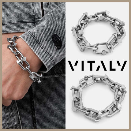 【送関込・国内発送】Vitaly★ INTEGERチェーンブレスレット VITALY Integer ブレスレット 太め チェーン ロゴ (Vitaly