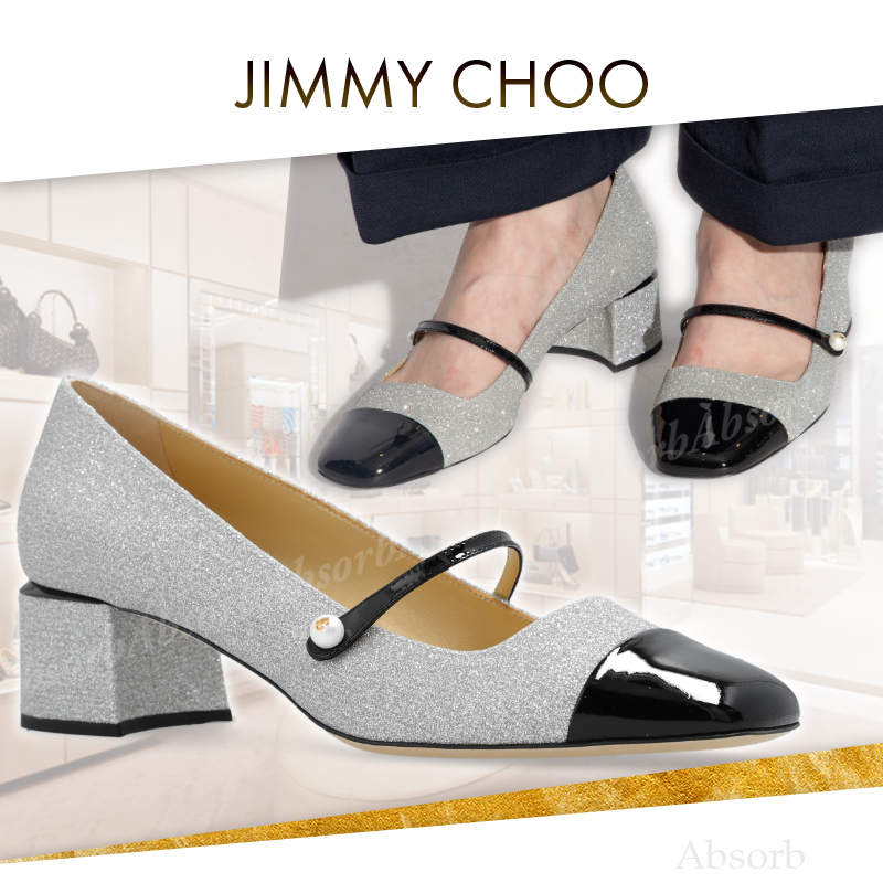 【23AW NEW】Jimmy Choo_women / Elisa 45 グリッター パンプス