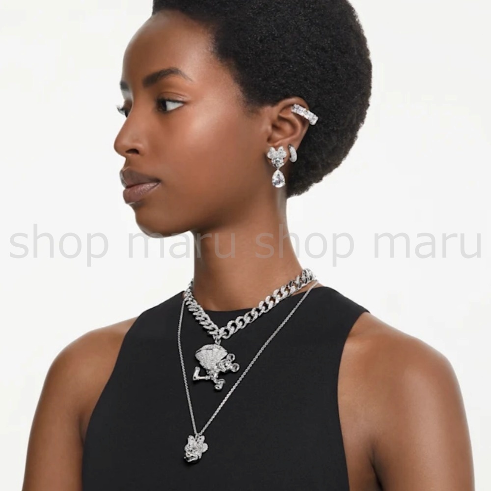 SWAROVSKI × Disney◇ディズニー ミニーマウス ドロップ ピアス
