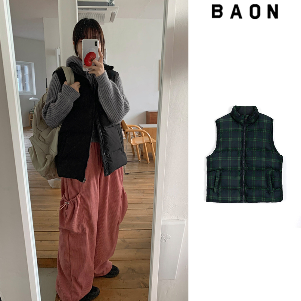【BAON】[unisex] Melvin padded vest Check