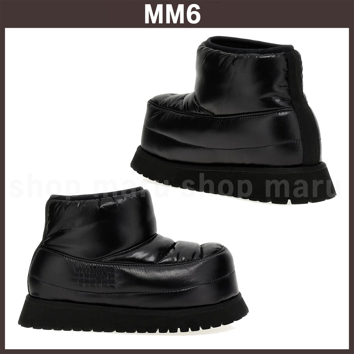 MM6 MAISON MARGIELA◆マルジェラ パッド入りアンクルブーツ