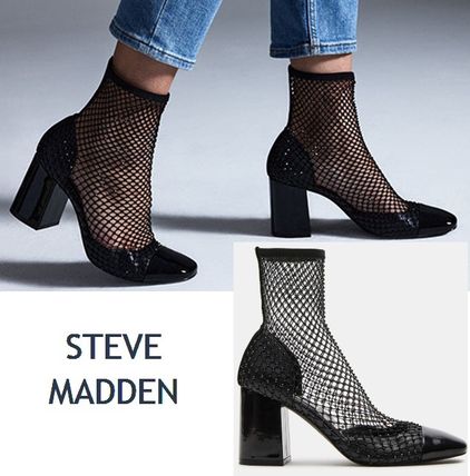 Steve Madden* スティーブマデン ショートブーツ ラメ 無地 メッシュ Steve Madden(スティーブマデン) ブーツ(レディース
