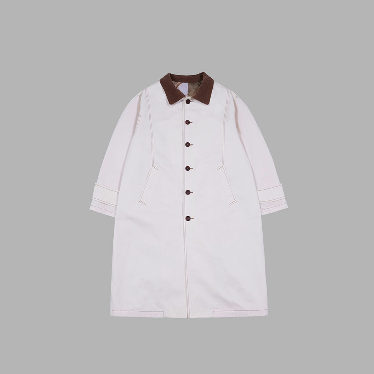 [THE MUSEUM VISITOR]★CORDUROY COLLAR MAC COAT THE MUSEUM VISITOR]☆CORDUROY COLLAR MAC COAT (THE MUSEUM