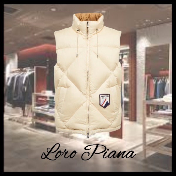 送料関税込み★LORO PIANA★キルティングダウンベスト