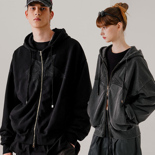 パーカー・フーディ EZKATON RUNNING PIGMENT HOOD ZIP-UP NA1293