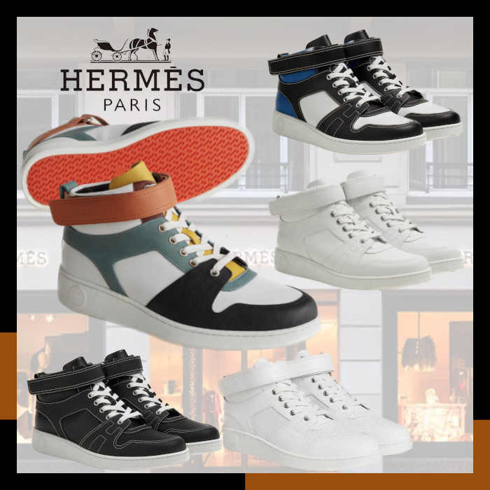 HERMES お洒落 ハイカットスニーカー フリースタイル Freestyle