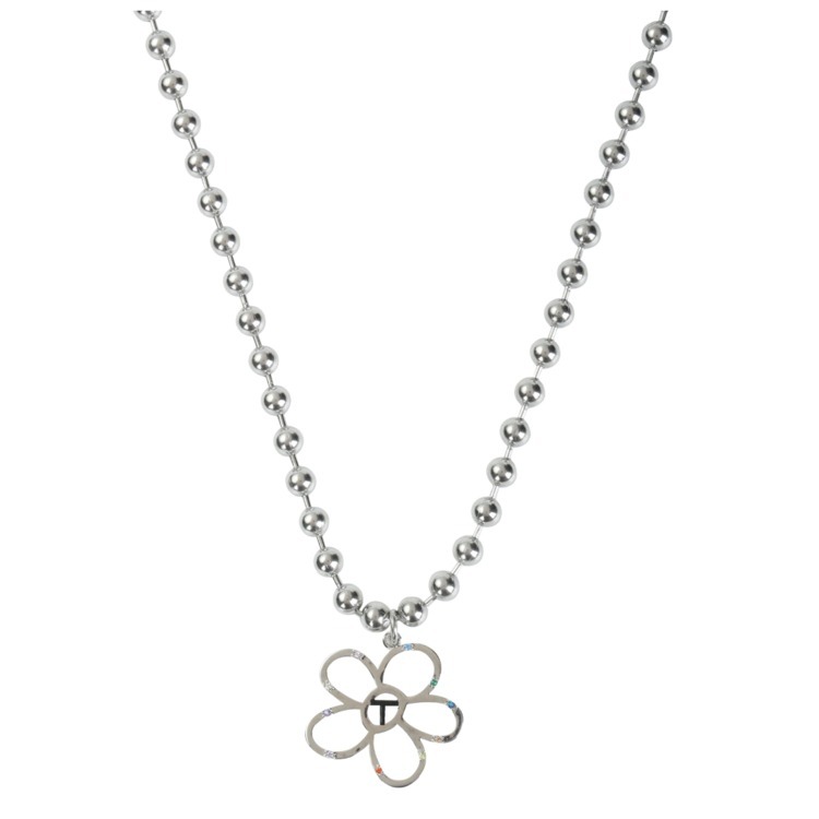 【twentyoneaugust】DIAMOND T NECKLACE