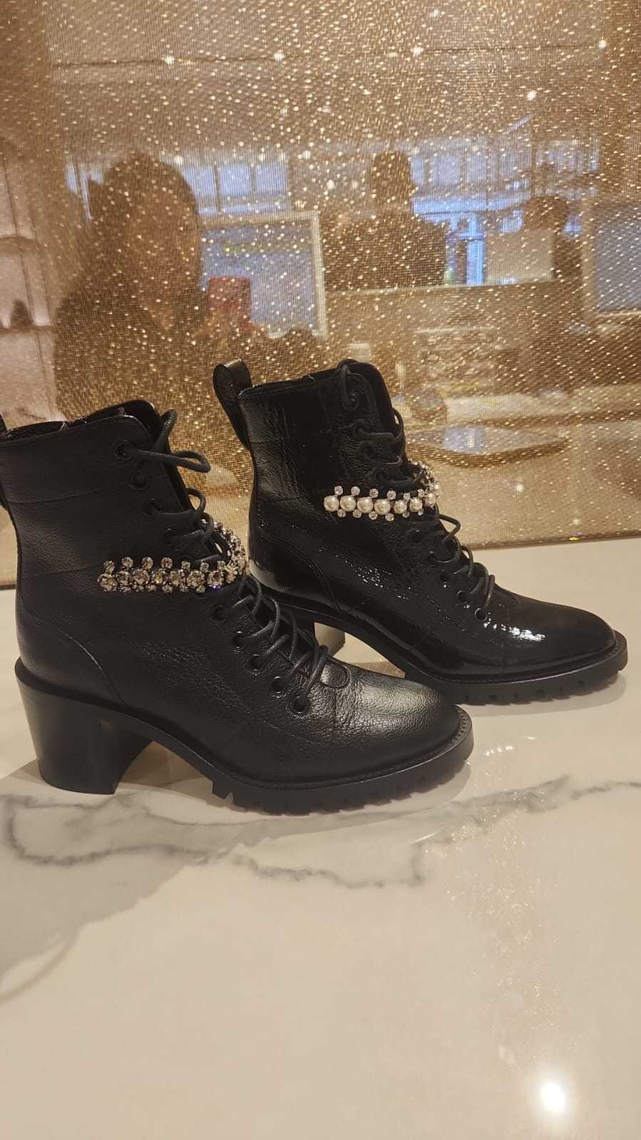 Jimmy★Choo(新春★衝撃セール)日本完売Cruz65クリスタル/Black Jimmy☆Choo(セールで探してた)日本完売オシャレCruz65/Crystal