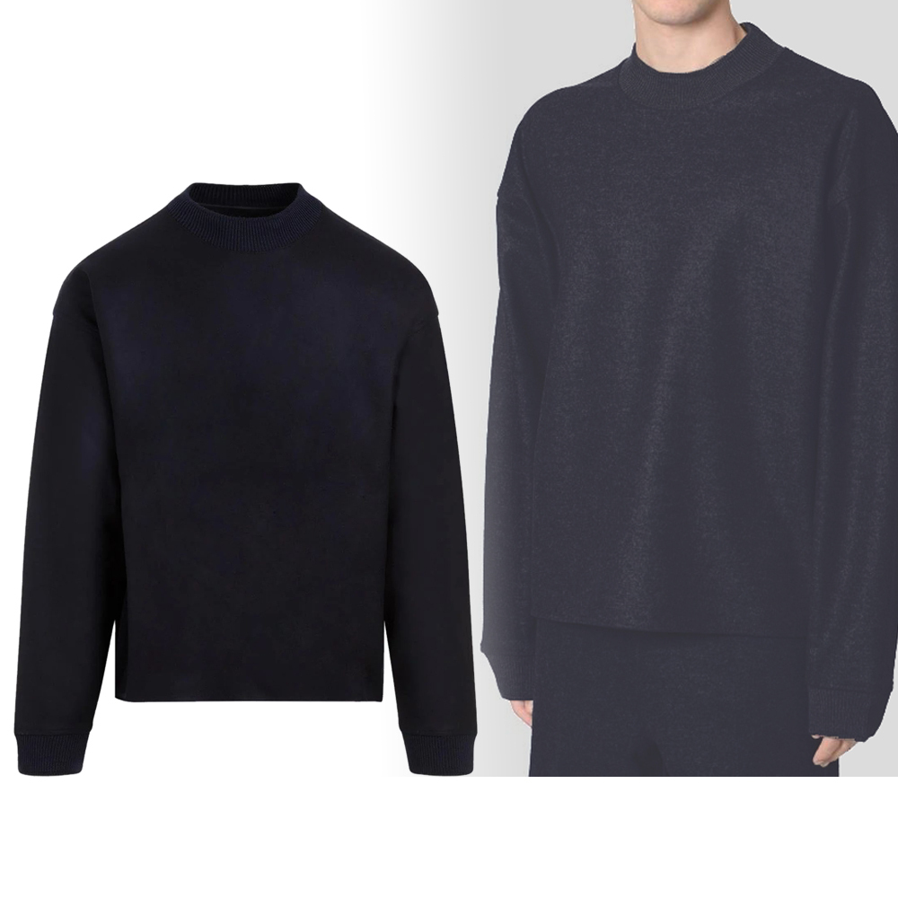 【JIL SANDER】FW23 ウール スウェット Dark Blue 送料関税込