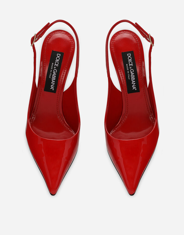 【DOLCE＆GABBANA】パテントレザースリングバック DOLCE＆GABBANA】パテントレザースリングバック