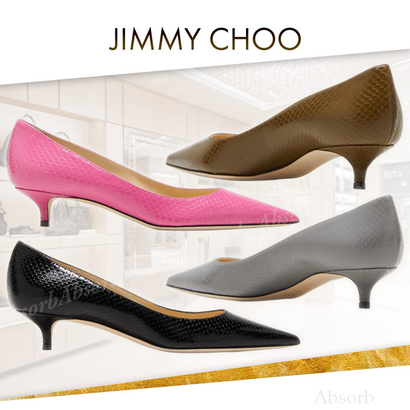 【23AW NEW】Jimmy Choo/Amelia 35 エンボスレザーパンプス /4色