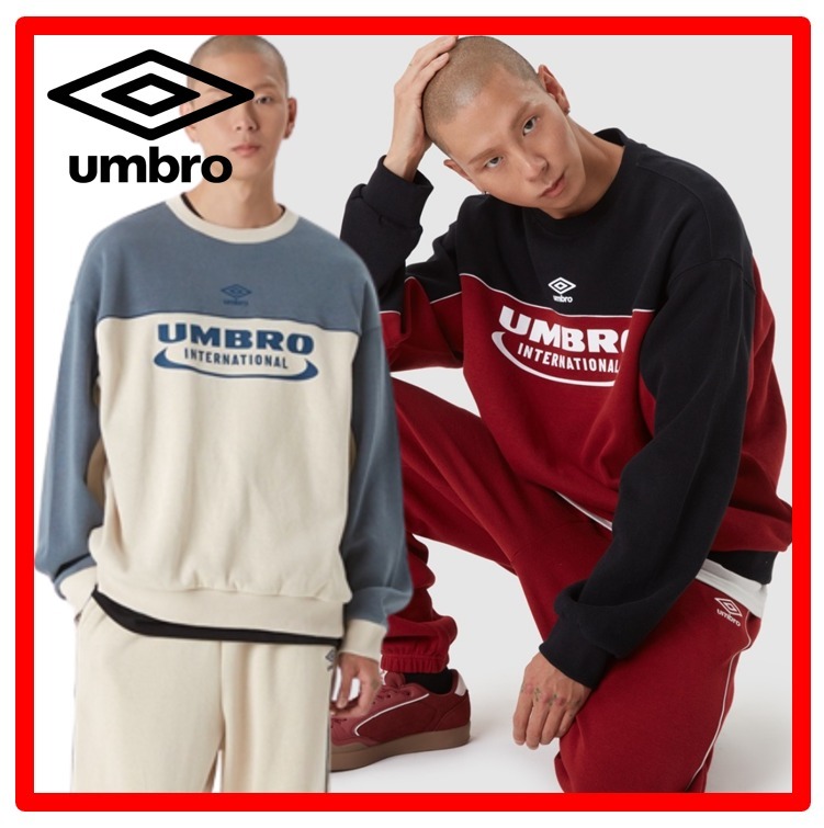★韓国の人気★【UMBRO】★LETTERINGロゴSWEATSHIRT.S★関税込★