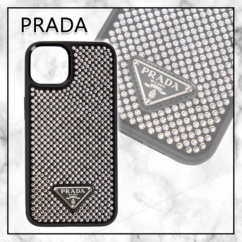 ◆PRADA 23AW◆ iPhone 14 Plus スマートフォン ケース /Black◆