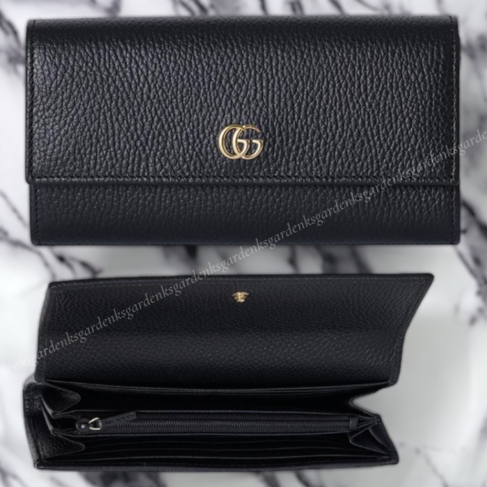 すぐ届く！GUCCI GGマーモント レザー コンチネンタルウォレット