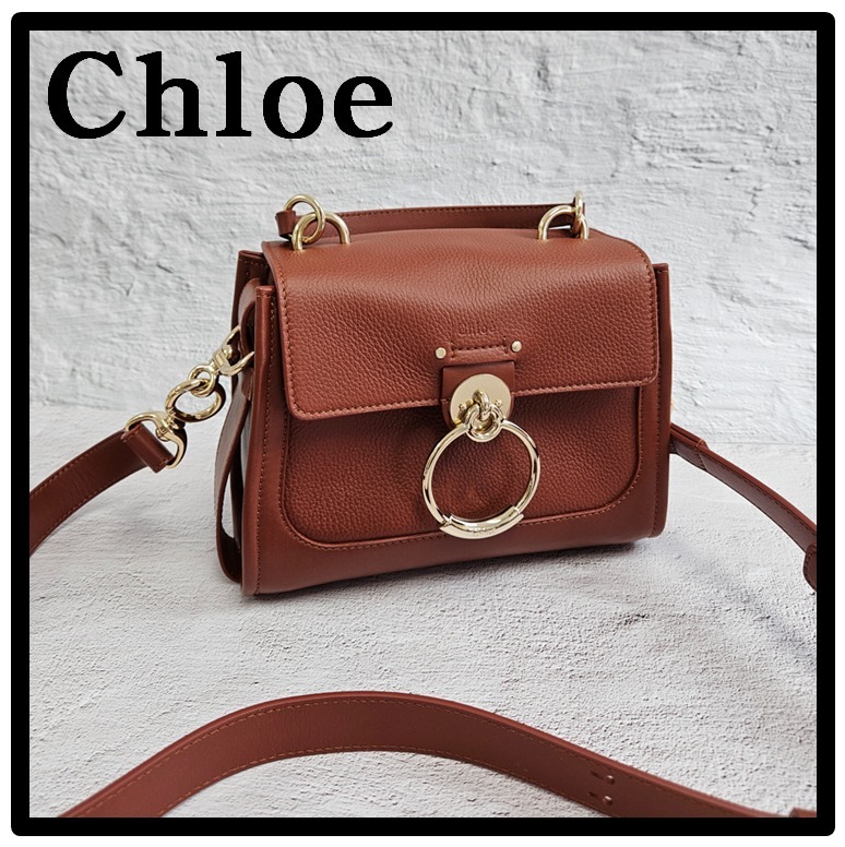 関税込★Chloe★TESS ミニ ショルダーバッグ レディース★BROWN