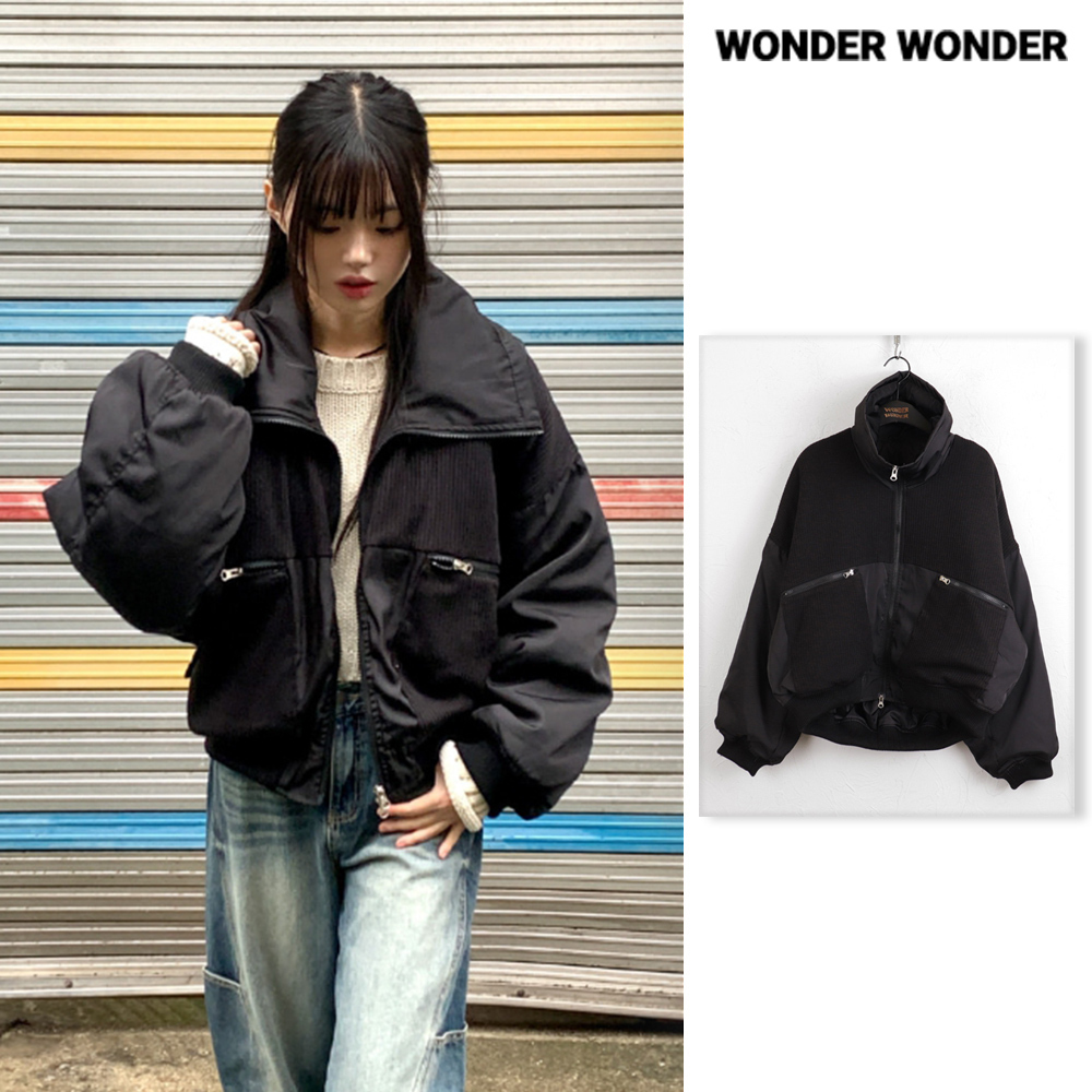 【WONDER WONDER】23FW★ [MADE] high neck kt balloon jumper