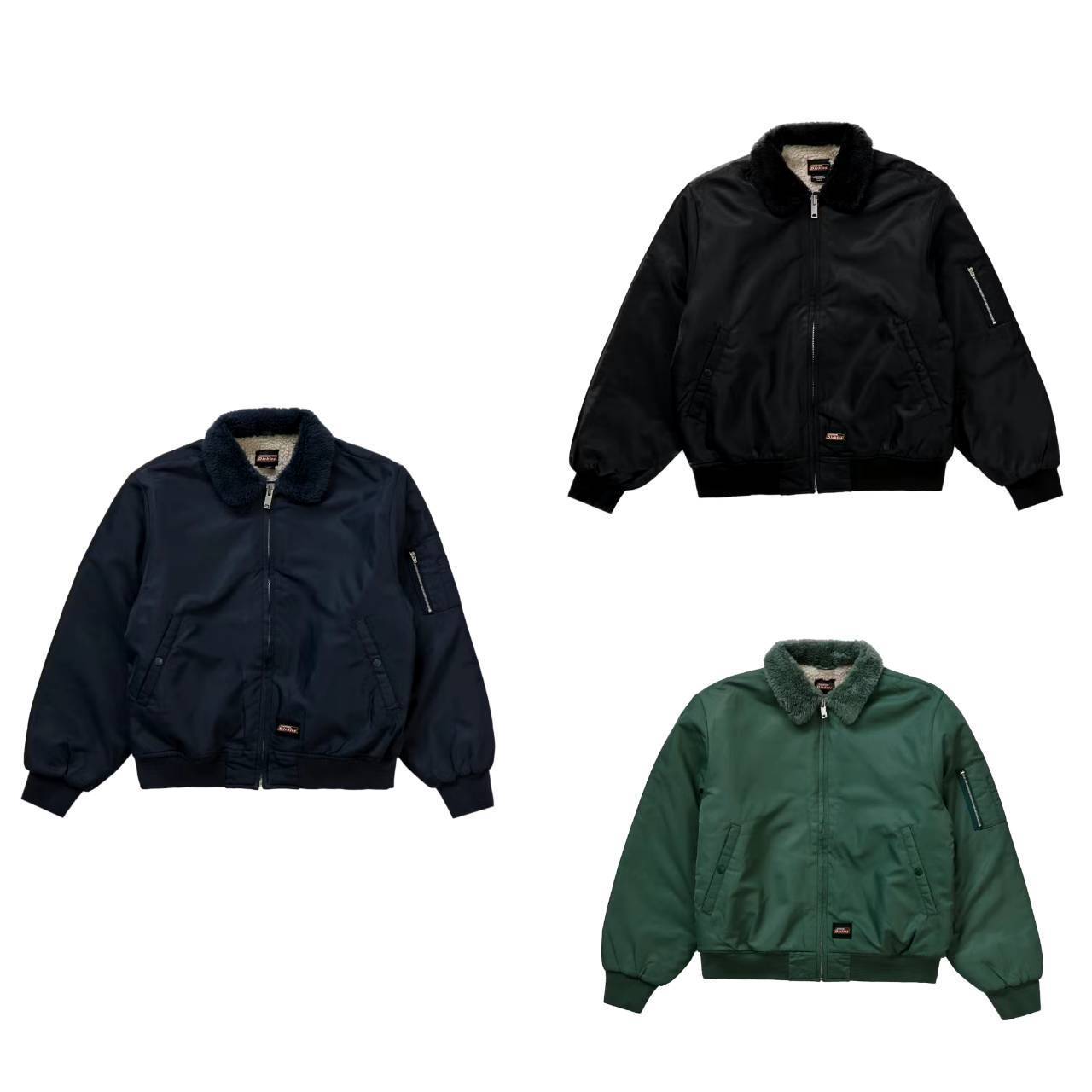 シュプリーム x ディッキーズ☆Dickies Fur Collar BomberJacket