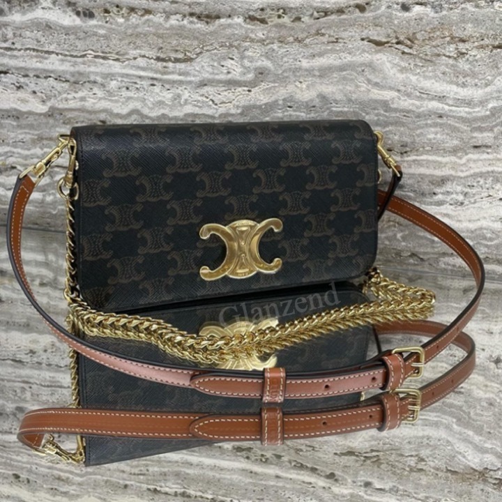 ☆大人気☆【CELINE】トリオンフキャンバス マルチポシェット