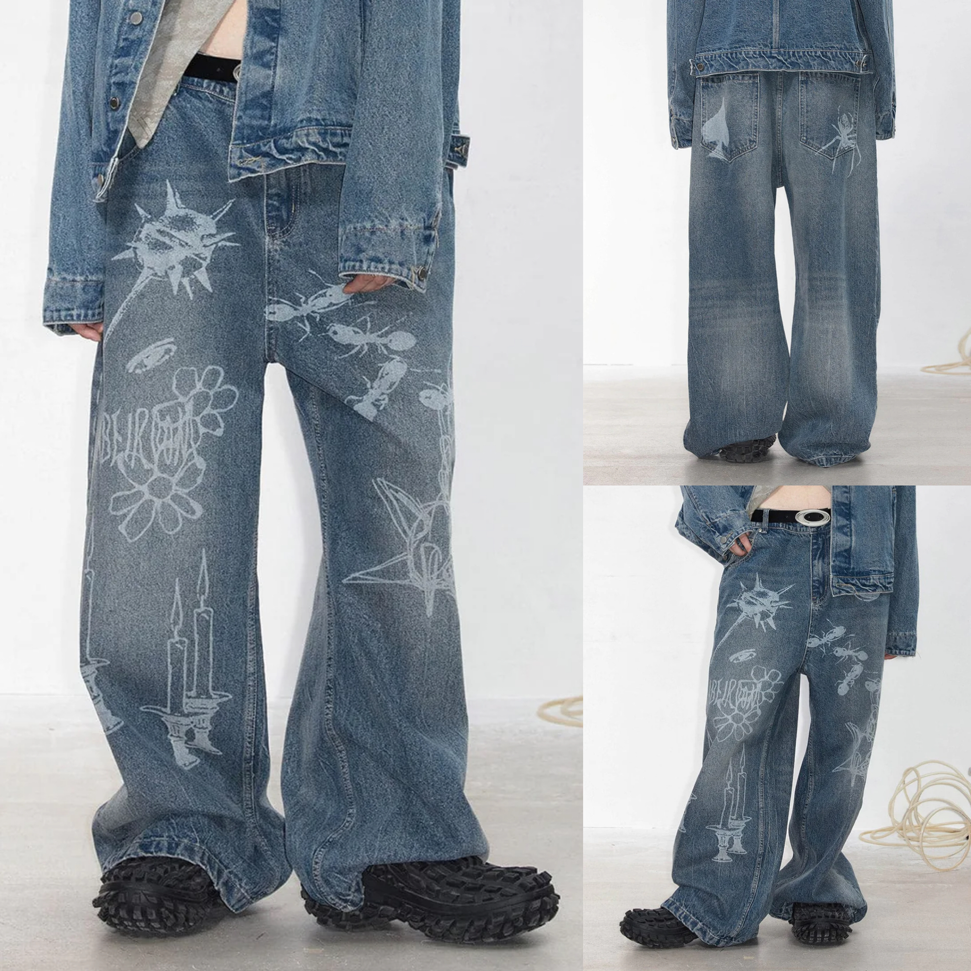 DIESEL* ディーゼル ロゴ P-Fergy-B パンツ トロンプルイユ