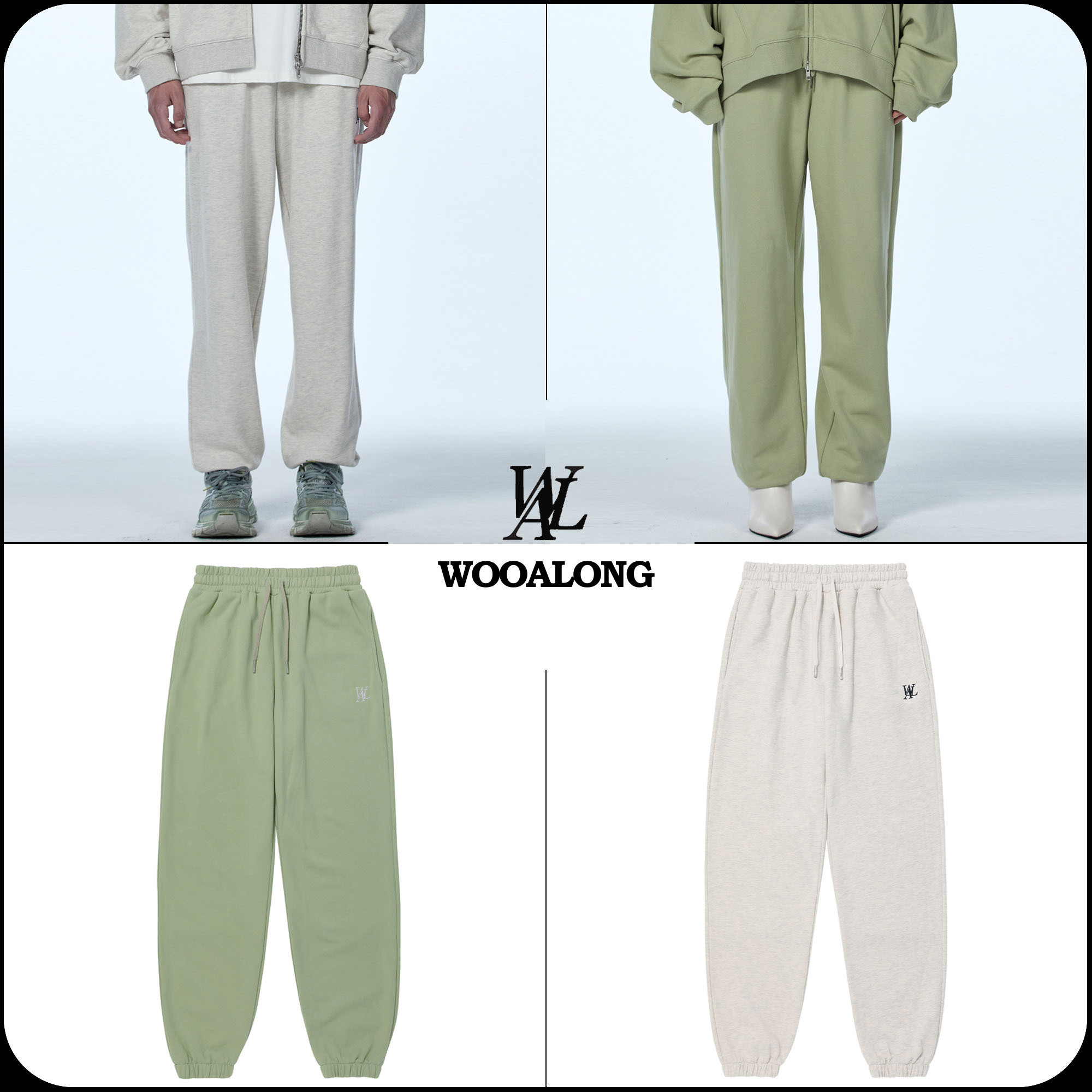 [WOOALONG]★ Signature jogger pants