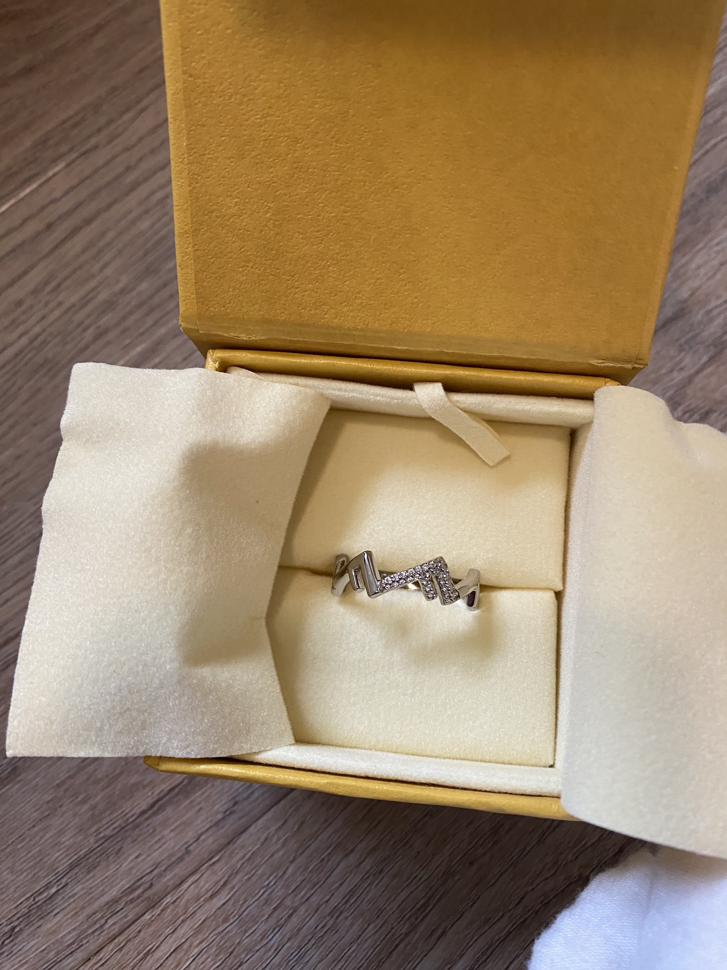 完売間近】FENDI シルバーFive ring ユニセックス可 (FENDI/指輪