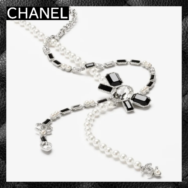 ☆23K 23/24AW ブラックリボンが可愛い☆ CHANEL ネックレス