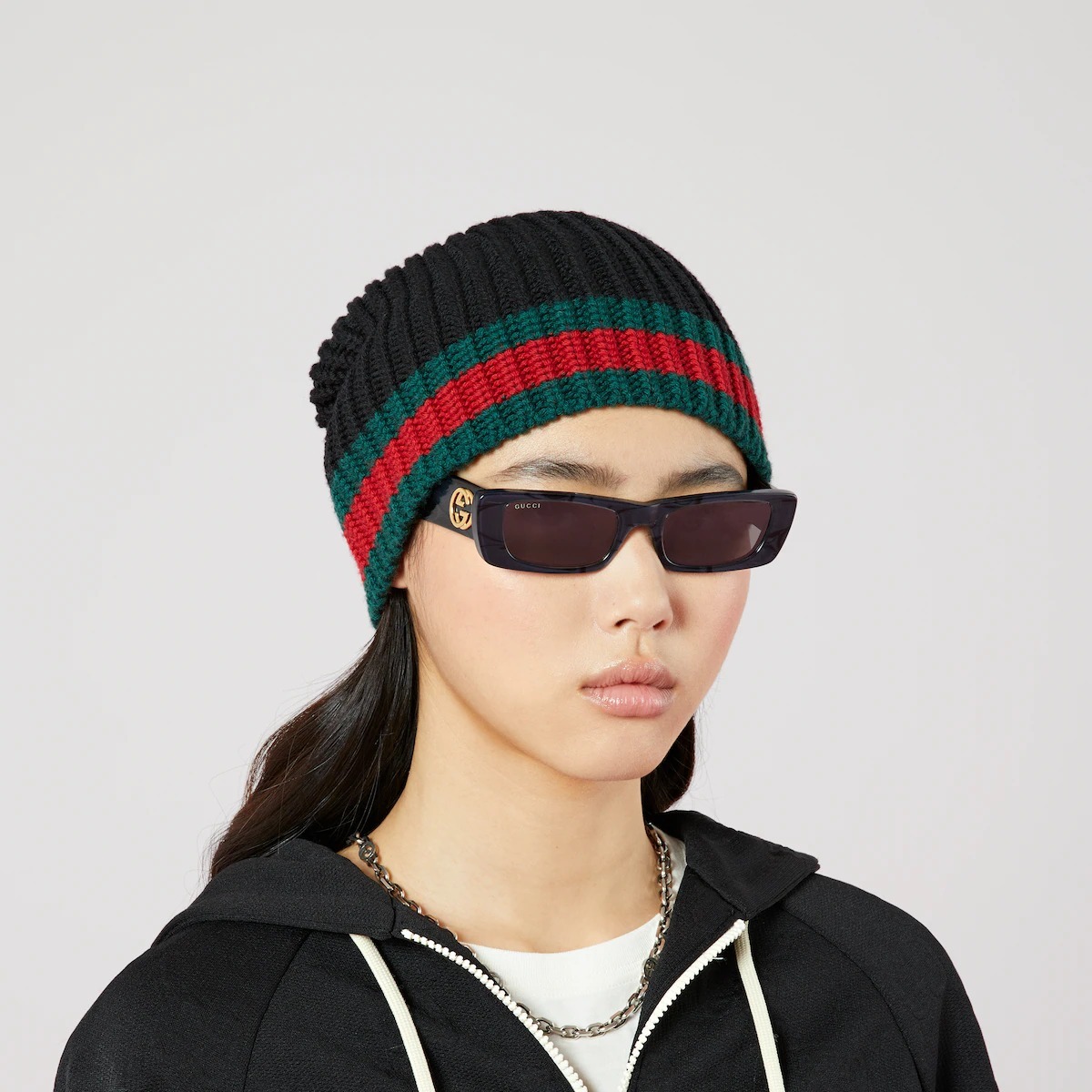 国内直営**GUCCI** ウェブ付き ウール ハット 男性にも♪ (GUCCI