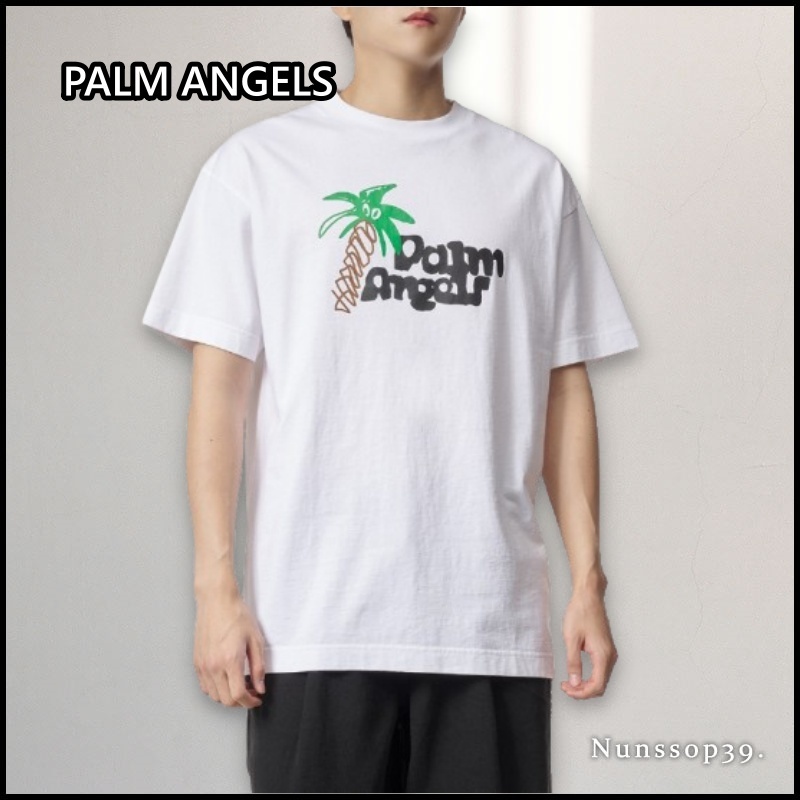 【Palm Angels】PALM TREE SKETCH CLASSIC SHORT SLEEVE T SHIRT