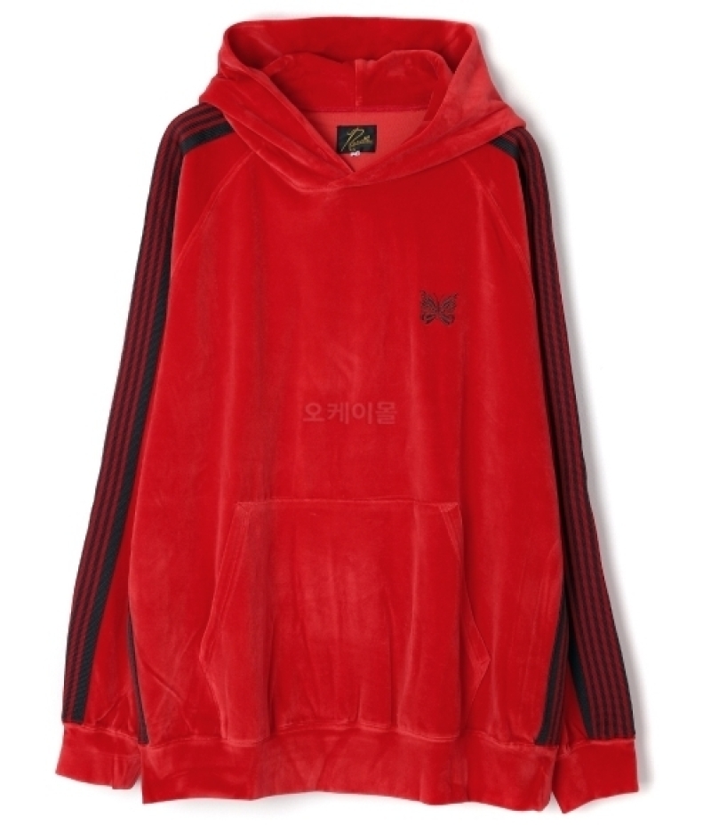 NEEDLES｜HOOD/ZIP-UP (Track Hoody - C/PE Velour Red (NS2