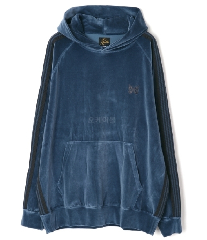NEEDLES｜HOOD/ZIP-UP (Track Hoody - C/PE Velour Smoke Bl
