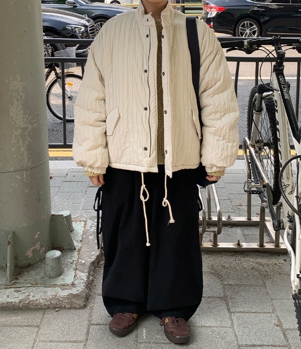 【BAON】Mucl Stripe Padding Jumper BAON】Mucl Stripe Padding Jumper (BAON/アウターその他