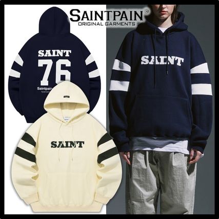 SAINTPAIN Hoodies Unisex Street Style Logo Hoodies