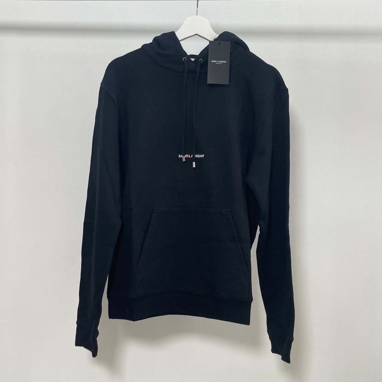 追跡あり★Saint Laurent★RIVE GAUCHE HOODIE ロゴフーディ