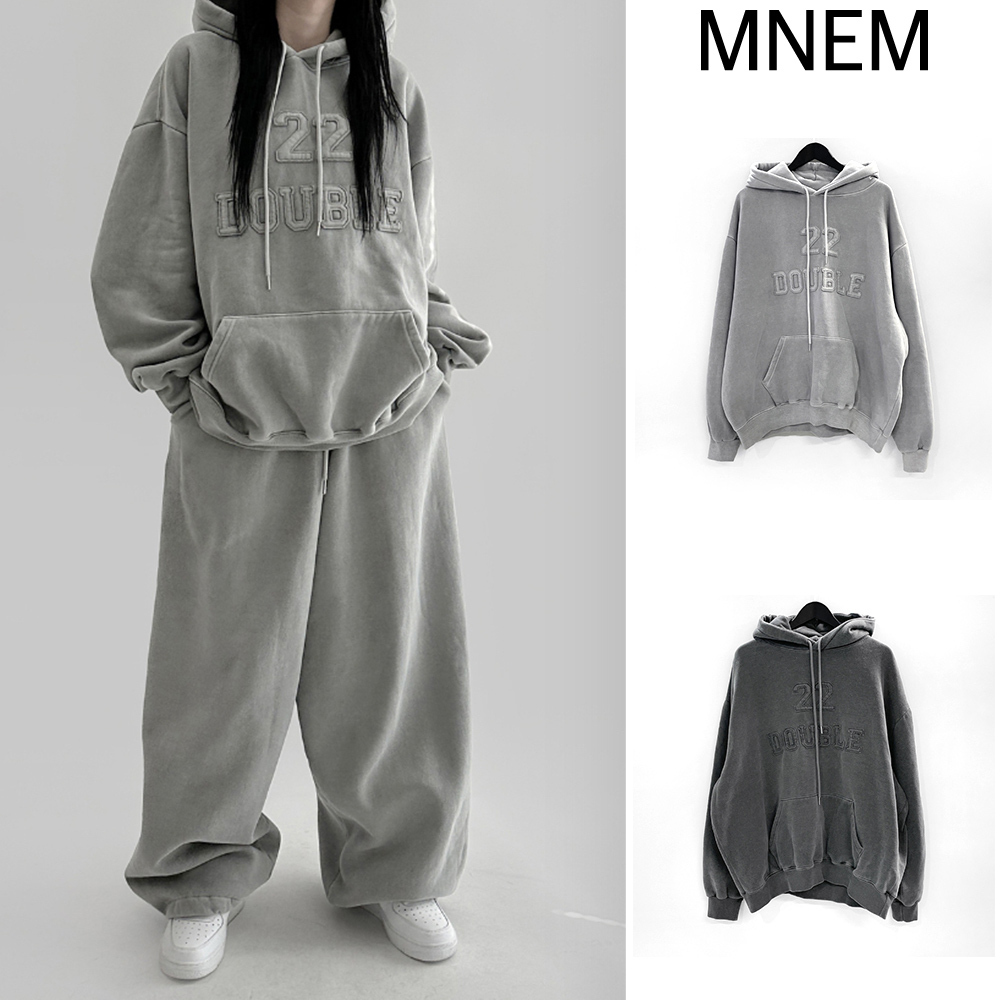 【mnem】Heli Pigment Brushed Hood