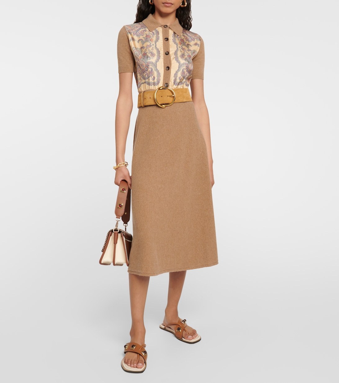 ETRO ペイズリー ニットドレス ベージュ ETRO ペイズリー ニットドレス ベージュ
