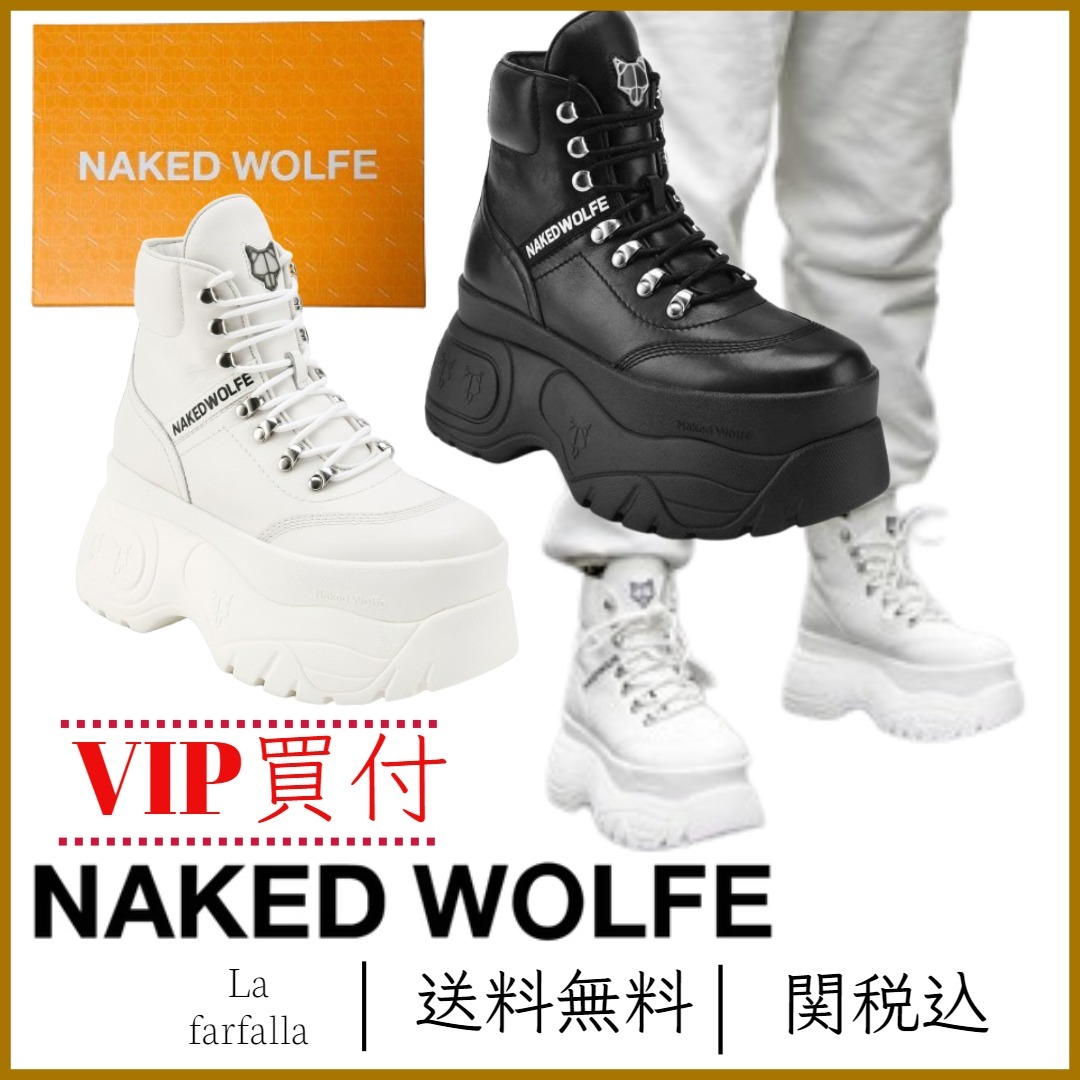 【NAKED WOLFE】スパイクレザースニーカー