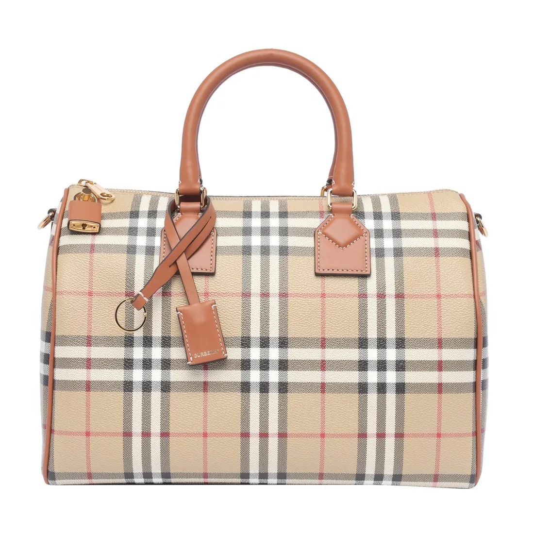 【BURBERRY】MEDIUM CHECK BOWLING BAG