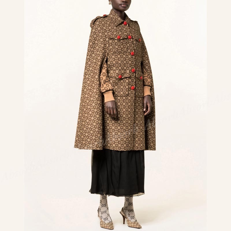 23AW NEW】GUCCI_woman / ホースビット ケープコート (GUCCI