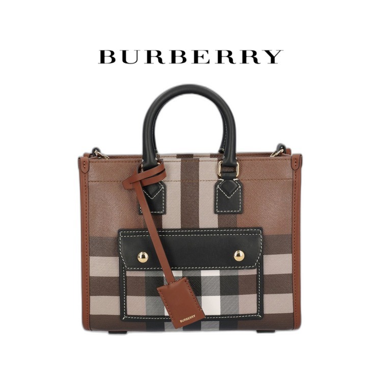 ★関税込み・送料無料★ Burberry ミニ チェック トートバッグ