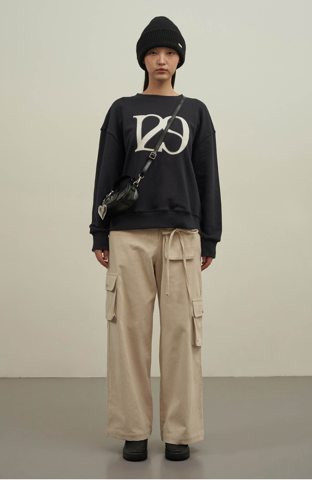 《韓国 ILLIGO》signature mini bag black ミニバッグ