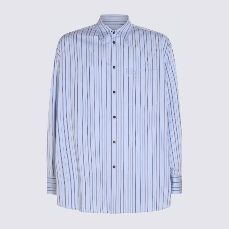 Tシャツ・カットソー Off-White Off-White Shirts Blue (OMGE004F23 FAB0014140)