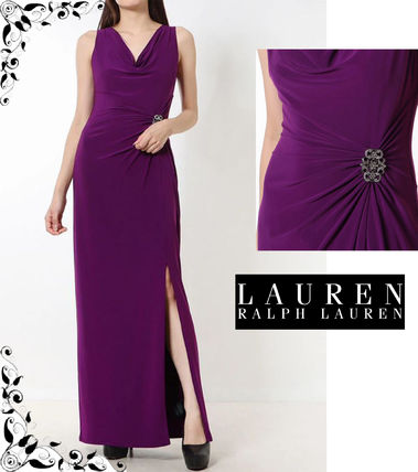 Ralph Lauren Dresses Tight Sleeveless Plain Long With Jewels Bridal Dresses