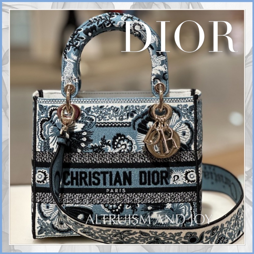 【24C♡希少♪】DIOR レディ D-LITE ミディアム バッグ
